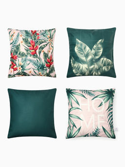 Набор декоративных наволочек Этель Botanica, 4 шт, 40*40 см, велюр