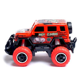 Машинка на пульте управления «Джип. Граффити», работает от батареек, цвет красный