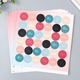 Цена за 5 шт. Бумага для скрапбукинга Арт Узор. Транспорт, 180 г/м?, 30.5?32 см