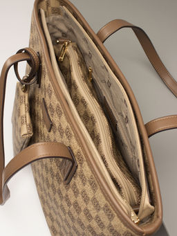 LАСCOMA сумка А567-шахматы-бежевый-коричневый эко кожа-канва - Laccoma фото 6