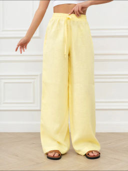 Брюки женские Лён Бежевый - Modamica фото 19