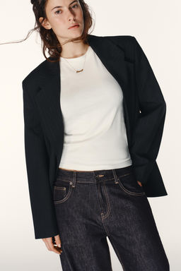 TRF JEANS WITH SIDE ZIPS - Zara фото 3