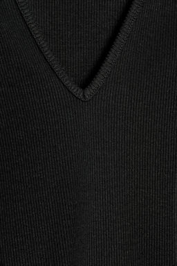 LONG SLEEVE RIBBED TOP - Zara фото 7