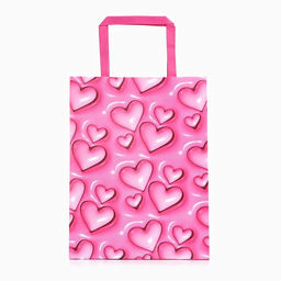 Цена за 2 шт. Пакет подарочный «Сердца», 20 х 11 х 27.5 см