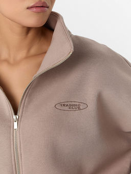 Толстовка женская бежевая на молнии