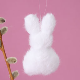 Мягкая игрушка Зайка на подвесе, 11 см, цвет МИКС - Simaland фото 4