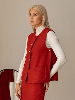 Жилет женский шерсть 60%, вискоза 40% - Волтри фото 16