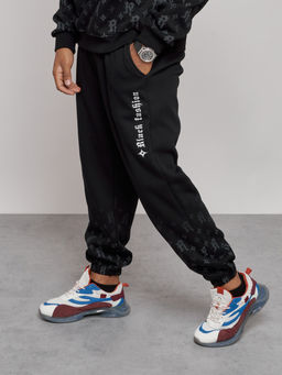 Спортивный костюм мужской трикотажный демисезонный черного цвета 12010Ch - Mtforce фото 8