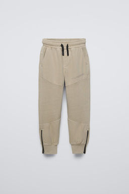 FLEECE JOGGERS WITH ZIPS