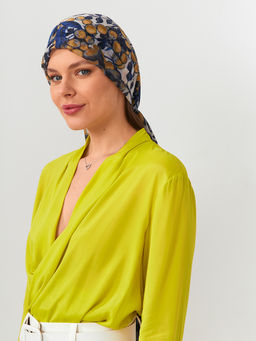 Большой мягкий очень нежный двусторонний палантин в стиле арт-деко - Tantino фото 12