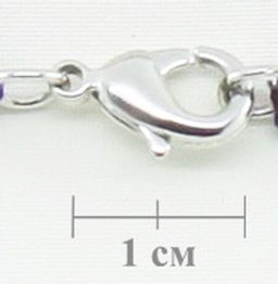 Бусы "Валькирия" аметист 7мм, короткие 48см