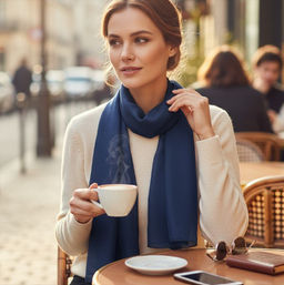 Платок из шифона мультицвет - Greta фото 2