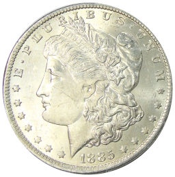 1 доллар 1885 года O США Доллар Моргана