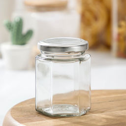 Банка для хранения сыпучих продуктов «Идиллия», 160 мл, 6.8×8.5 см, с металлической крышкой, стекло, крышка, МИКС