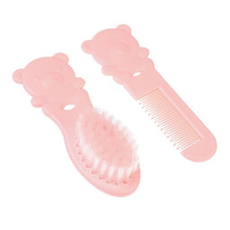 Расчёска детская «Мишка», 2 шт., розовый