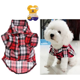 Кофта - рубашка фланелевая для мелких пород собак и кошек "BRO Style", цвет красный, р XL