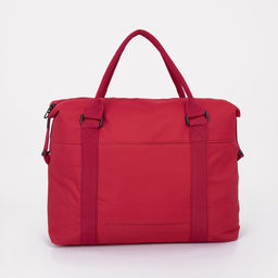 Сумка дорожная на молнии, наружный карман, цвет красный - Simaland фото 3