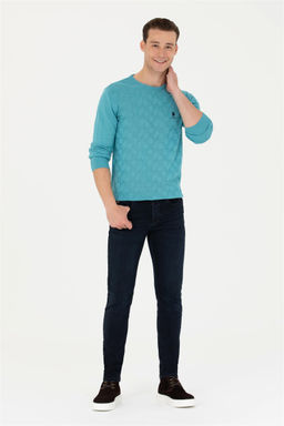 U. S. Polo Assn Мужской базовый свитер Petrol - U.s. polo assn фото 11