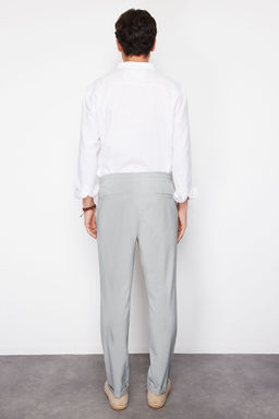 TRENDYOL MAN Siyah More Sustainable Beli Lastikli Slim Fit Duble Paca Kumas Pantolon TMNAW21PL0107 - Trendyolmilla фото 6