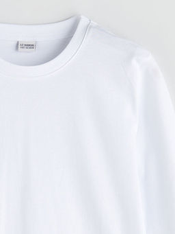 Bisiklet Yaka Uzun Kollu Basic Erkek ?ocuk Ti??rt