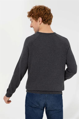 U. S. Polo Assn Мужской свитер антрацитового меланжа - U.s. polo assn фото 11