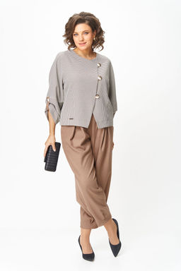 Костюм Michel Chic 1436/1 бежевый, клетка фото 5