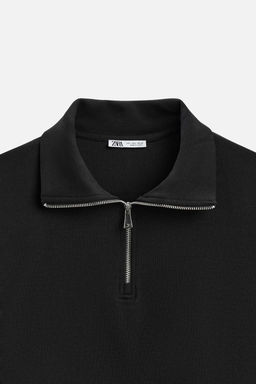 TECHNICAL QUARTER-ZIP SWEATSHIRT - Zara фото 8