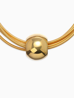 Набор 2 предмета: колье, браслет Бусина на нитях, цвет золото