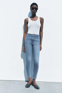 ZW COLLECTION SKINNY HIGH-WAIST JEANS - Zara фото 22
