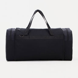 Сумка дорожная Sport, на молнии, 3 наружных кармана, длинный ремень, чёрная