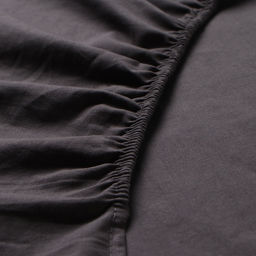 Простыня Этель 160*200*25 см, цв. темно-серый, жатый хлопок, 140 гр/м2, 100% хлопок  фото 7