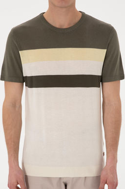 Erkek Slim Fit Bisiklet Yaka Haki Ti__rt Sepette S_rpriz _ndirim - U.s. polo assn фото 6