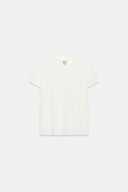 CAMISETA R?STICA TEXTO / blanco - Zara фото 6