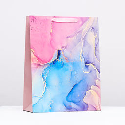 Пакет ламинированный Мрамор, 31 х 40 х 11,5 см