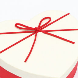 Набор подарочных коробок сердце 3 в 1, красный - белый 21?19?9 - 15.5?14?6 см