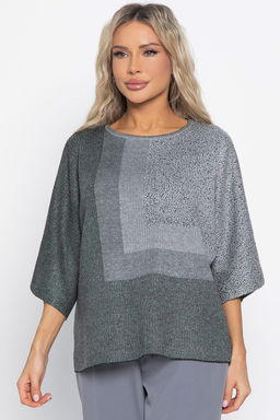 Джемпер Орлеан (серый/изумруд) Б14998-4М