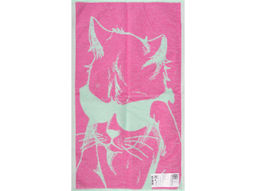 6с104.411ж1 Котяк (розовый10) Полотенце махровое 67х40см
