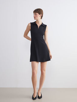 Polo Yaka A Kesim Mini Elbise