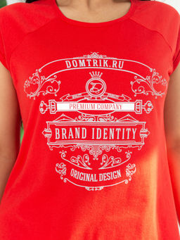 Костюм женский кулирка с шортами ПРИБОЙ КРАСНЫЙ - Domtrik Домашний трикотаж фото 2