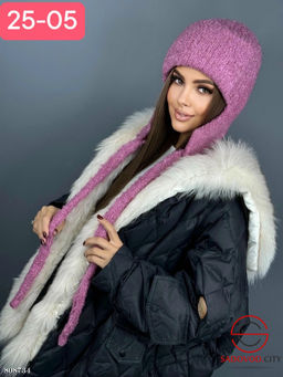 Зимняя шапка с теплой подкладкой на флисе