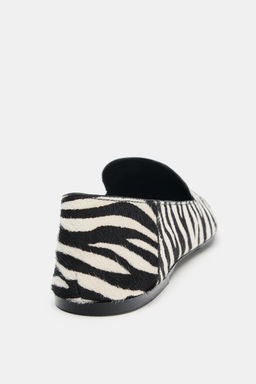 ANIMAL PRINT LEATHER LOAFERS - Zara фото 6