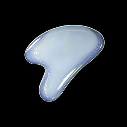 Скребок Гуаша Сердечко Лунный камень искуственно выращенный - Сандаловый дом фото 2