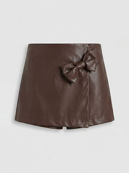 K?z ?ocuk Suni Deri ?ort Etek