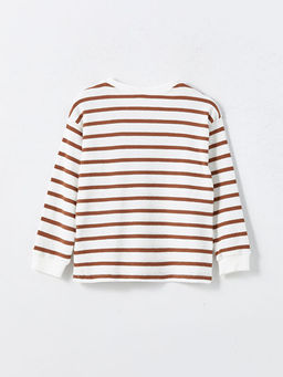 Bisiklet Yaka ?izgili Erkek Bebek Sweatshirt - Waikiki фото 2