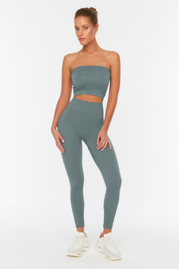 TRENDYOLMILLA Siyah Seamless/Dikissiz Tam Boy Orme Spor Tayt TWOAW20TA0071  фото 46