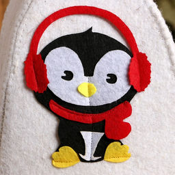 Шапка для бани с детской аппликацией Лолошенька войлок - Simaland фото 2