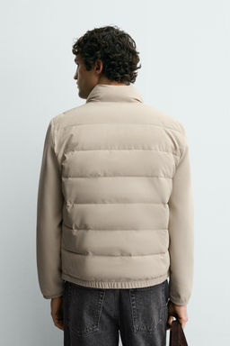 CAZADORA COMBINADO ACOLCHADO / Beige - Zara фото 3
