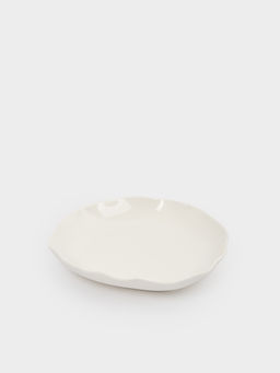 Тарелка суповая, 22х4 см, 600 мл, фарфор P, белая, Волнистый край, White ocean - Anna lafarg фото 3