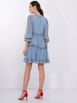 Платье из шифона с рюшами OD-714-2 - Tantino фото 13