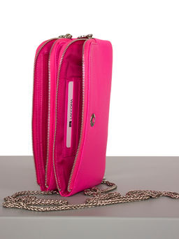 LACCOMA клатч LA-4082-фуксия натуральная кожа  фото 3